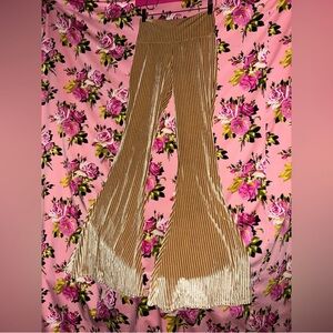 Warrior Within Velvet Bell Bottom Flares